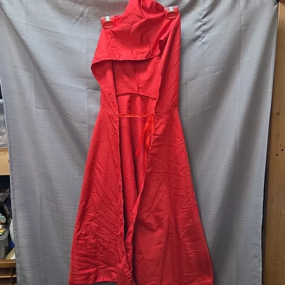 Halloween Ladies Little Red Riding Hood Costume Size Small Dress And Hooded Cape